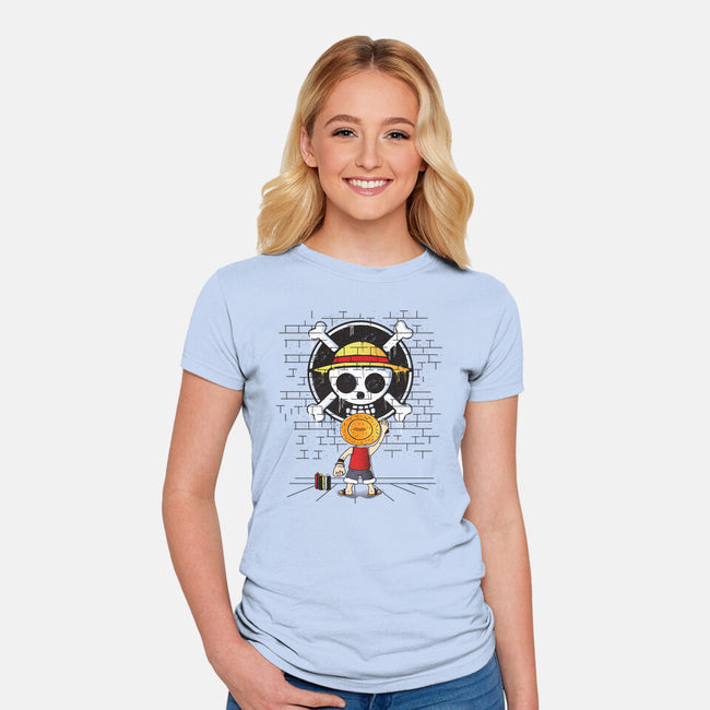 The Pirate's Logo-womens fitted tee-turborat14