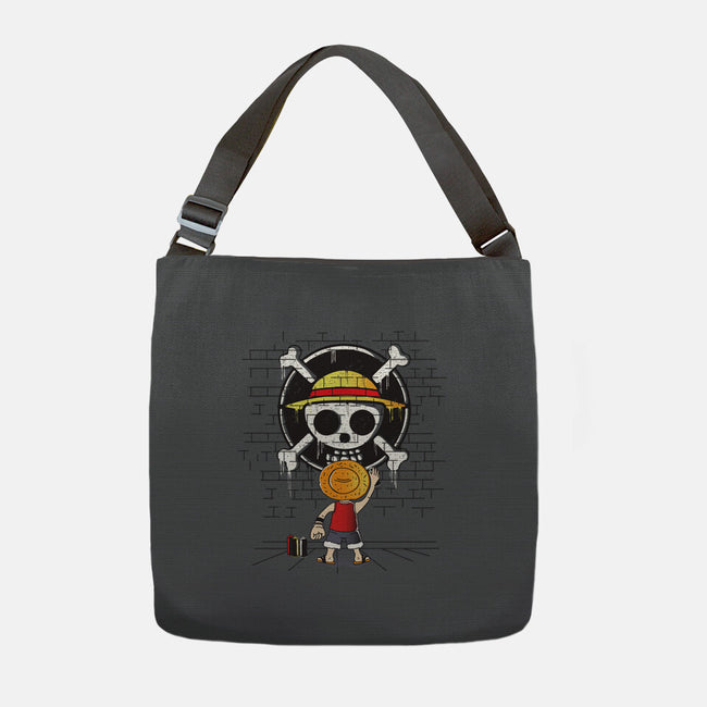 The Pirate's Logo-none adjustable tote-turborat14