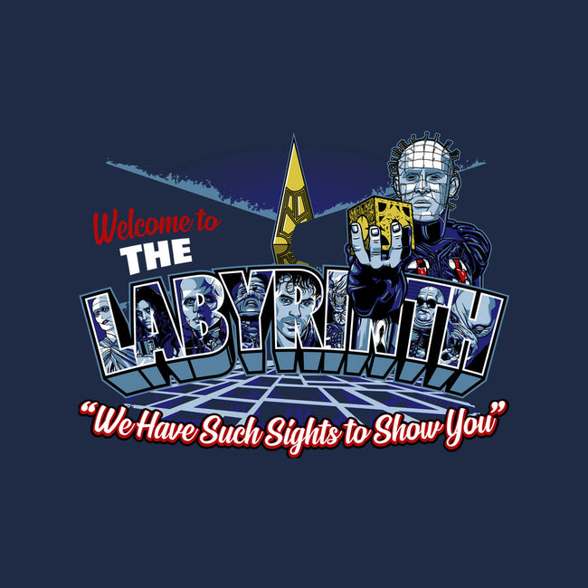 The Labyrinth Welcomes You-unisex kitchen apron-goodidearyan