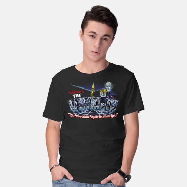 The Labyrinth Welcomes You-mens basic tee-goodidearyan