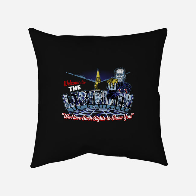 The Labyrinth Welcomes You-none removable cover w insert throw pillow-goodidearyan