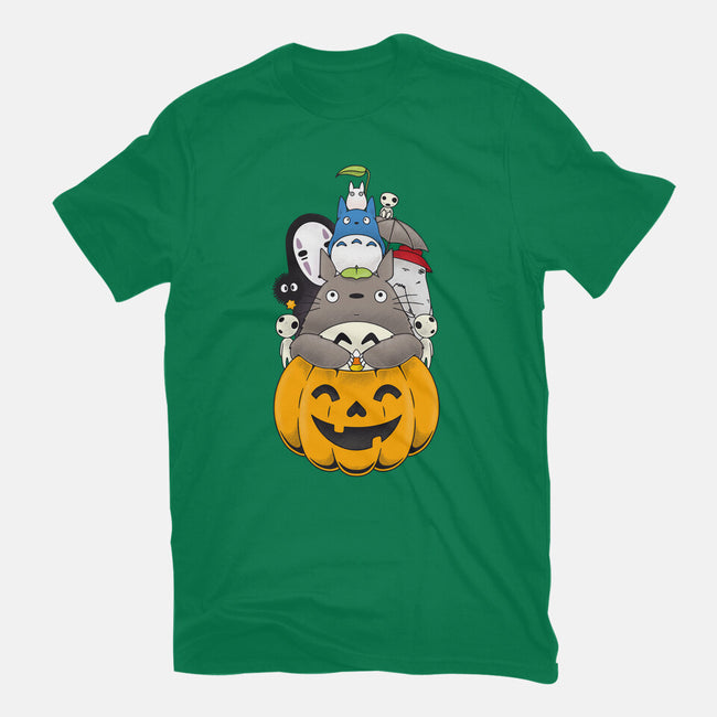 Halloween Animation-womens basic tee-Alundrart