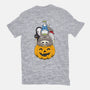 Halloween Animation-womens fitted tee-Alundrart