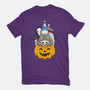 Halloween Animation-womens basic tee-Alundrart