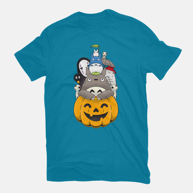 Halloween Animation-womens basic tee-Alundrart
