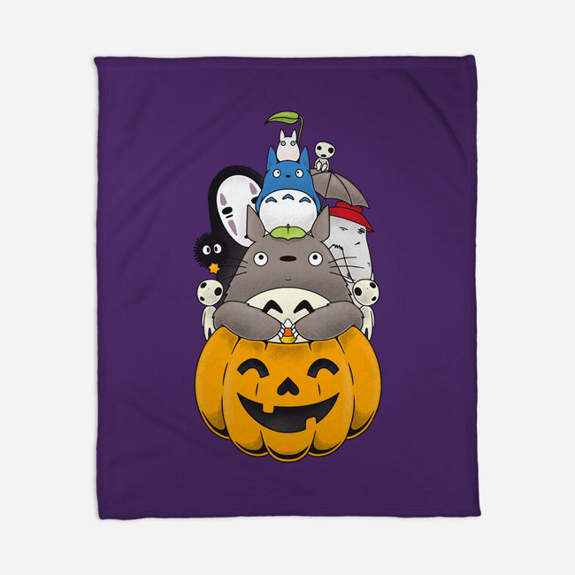 Halloween Animation-none fleece blanket-Alundrart