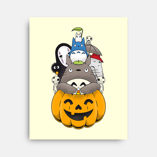 Halloween Animation-none stretched canvas-Alundrart