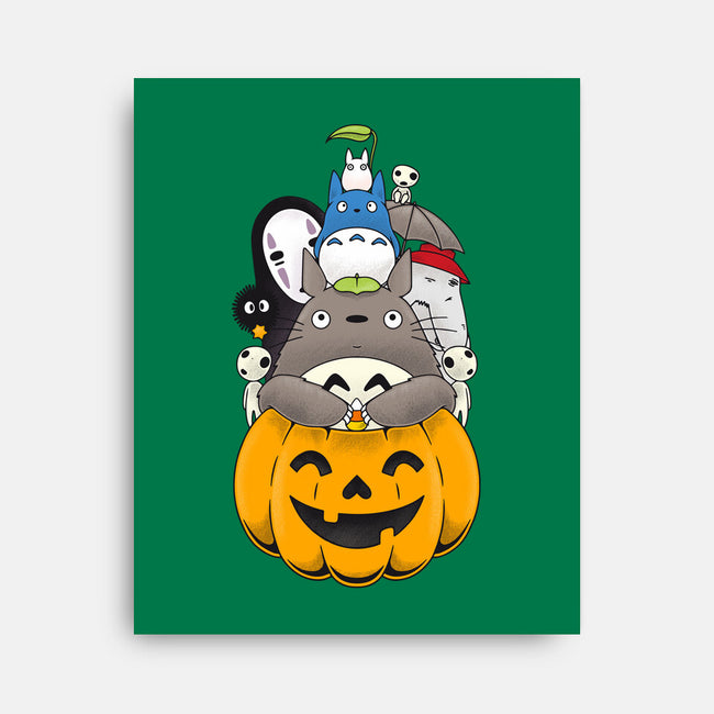 Halloween Animation-none stretched canvas-Alundrart