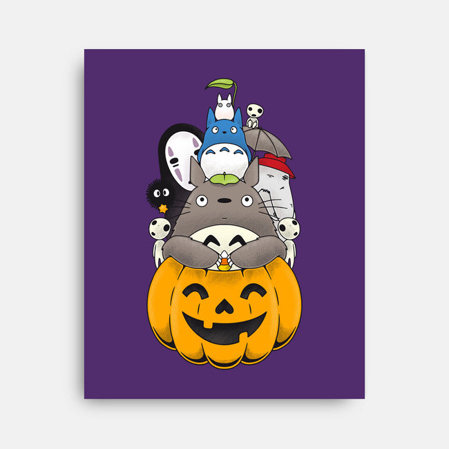 Halloween Animation-none stretched canvas-Alundrart