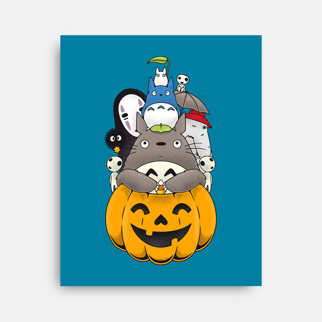 Halloween Animation-none stretched canvas-Alundrart