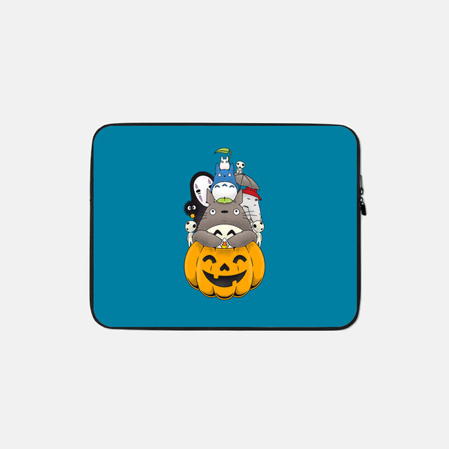 Halloween Animation-none zippered laptop sleeve-Alundrart