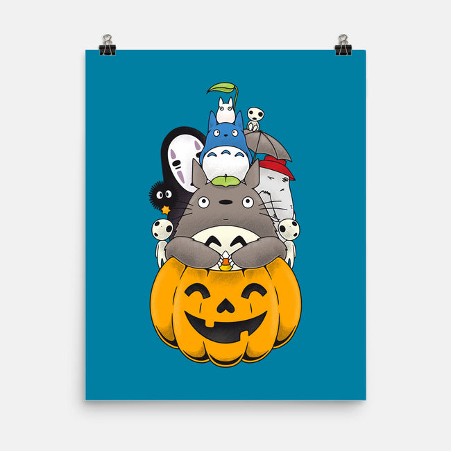 Halloween Animation-none matte poster-Alundrart