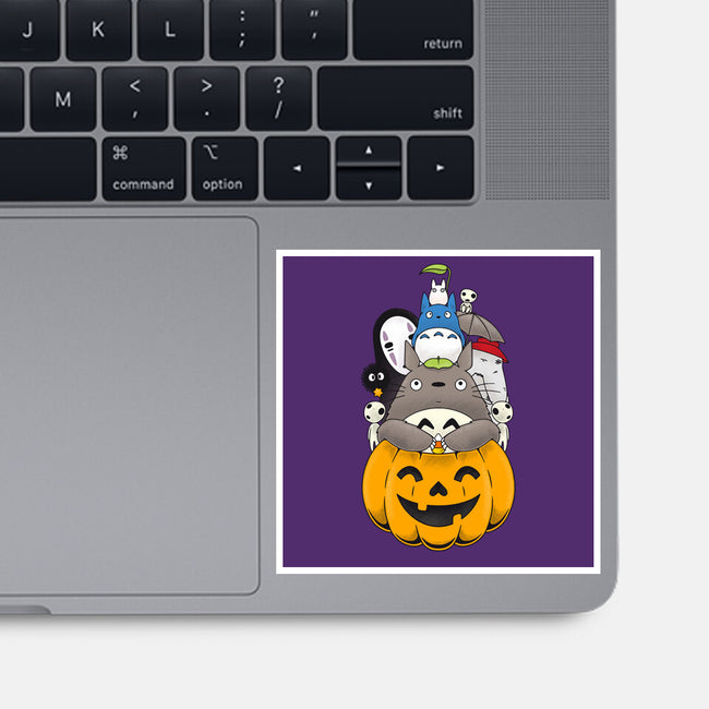 Halloween Animation-none glossy sticker-Alundrart