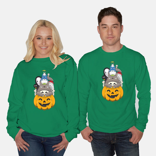 Halloween Animation-unisex crew neck sweatshirt-Alundrart