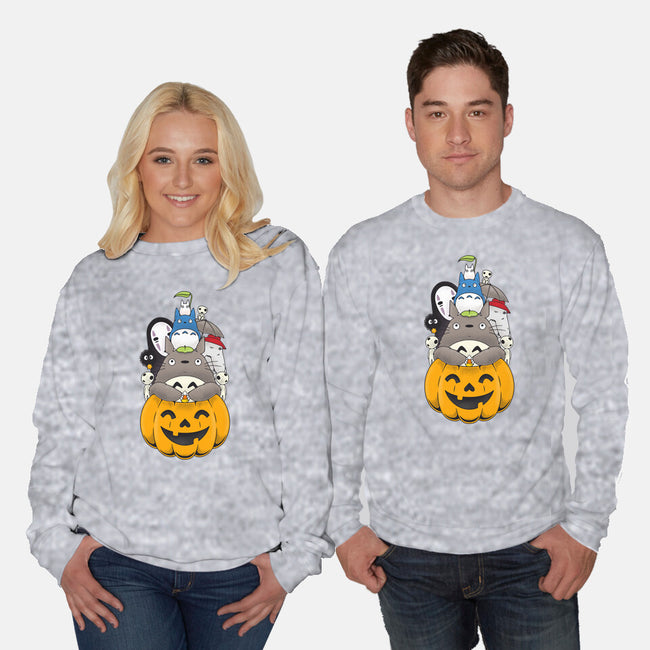 Halloween Animation-unisex crew neck sweatshirt-Alundrart