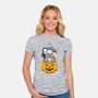 Halloween Animation-womens fitted tee-Alundrart