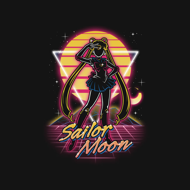 Retro Moon Guardian-womens basic tee-Olipop