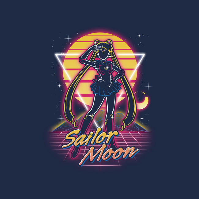 Retro Moon Guardian-womens basic tee-Olipop