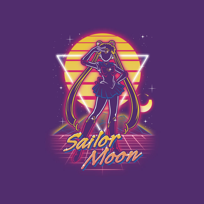 Retro Moon Guardian-womens fitted tee-Olipop