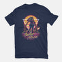 Retro Moon Guardian-womens basic tee-Olipop