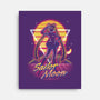 Retro Moon Guardian-none stretched canvas-Olipop