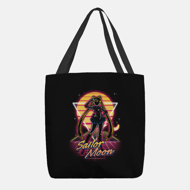 Retro Moon Guardian-none basic tote-Olipop