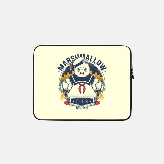 Marshmallow Club-none zippered laptop sleeve-Alundrart