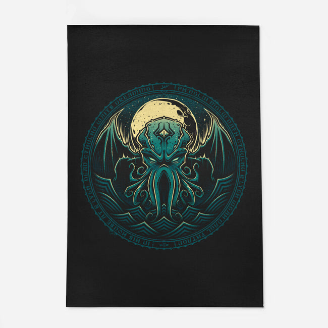 Cthulhu Lives-none outdoor rug-StudioM6
