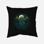 Cthulhu Lives-none removable cover w insert throw pillow-StudioM6