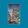 Time Machine In Japan-none removable cover w insert throw pillow-DrMonekers