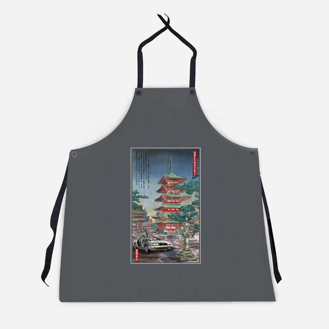 Time Machine In Japan-unisex kitchen apron-DrMonekers