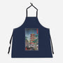 Time Machine In Japan-unisex kitchen apron-DrMonekers