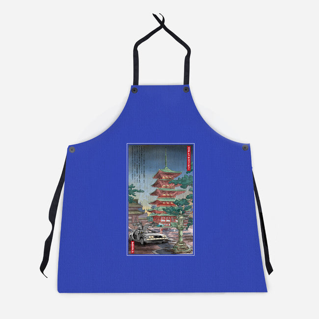 Time Machine In Japan-unisex kitchen apron-DrMonekers