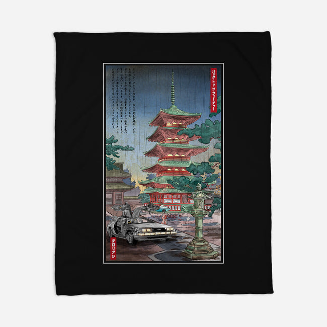 Time Machine In Japan-none fleece blanket-DrMonekers