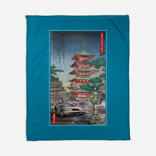 Time Machine In Japan-none fleece blanket-DrMonekers