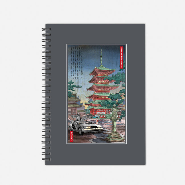 Time Machine In Japan-none dot grid notebook-DrMonekers