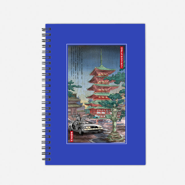 Time Machine In Japan-none dot grid notebook-DrMonekers