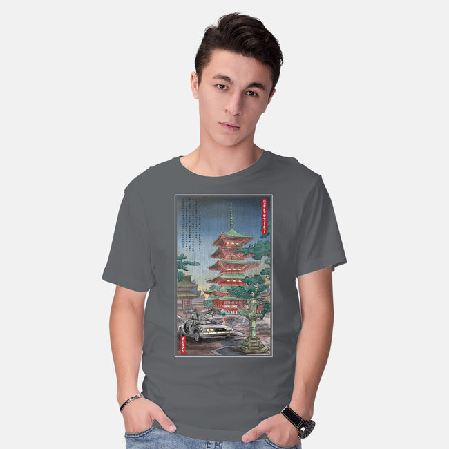 Time Machine In Japan-mens basic tee-DrMonekers