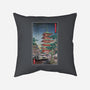 Time Machine In Japan-none removable cover throw pillow-DrMonekers