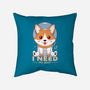 I Need My Space-none removable cover w insert throw pillow-Alundrart