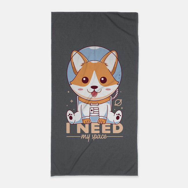 I Need My Space-none beach towel-Alundrart