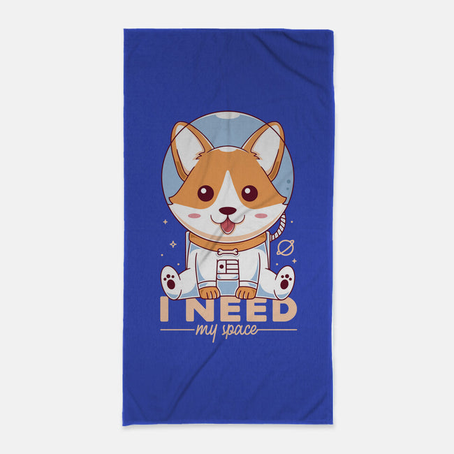 I Need My Space-none beach towel-Alundrart