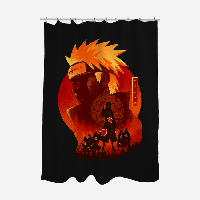 Six Paths Of Pain-none polyester shower curtain-hypertwenty