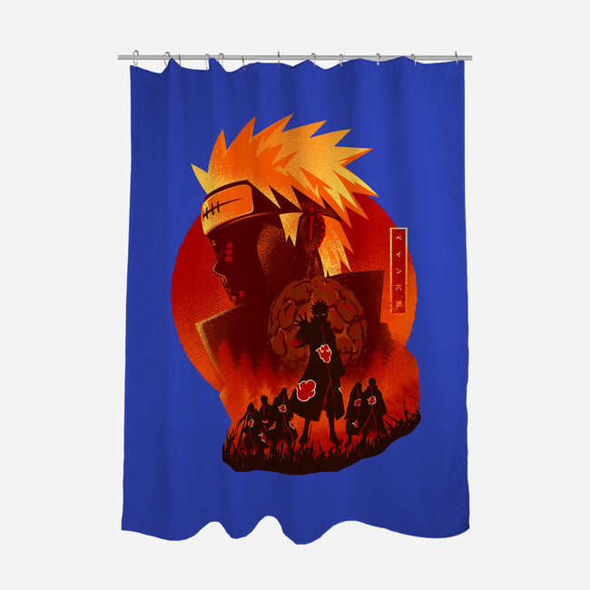 Six Paths Of Pain-none polyester shower curtain-hypertwenty