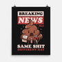 Live Breaking News-none matte poster-eduely