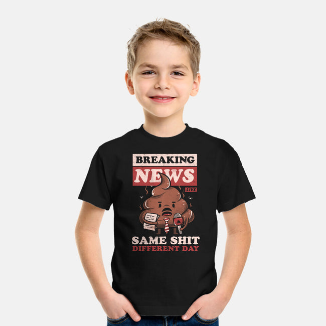Live Breaking News-youth basic tee-eduely