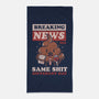 Live Breaking News-none beach towel-eduely