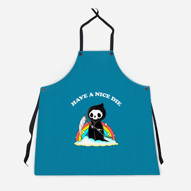 Have A Nice Die-unisex kitchen apron-retrodivision