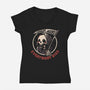 Everybody Dies-womens v-neck tee-eduely