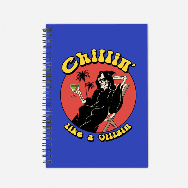 Chillin' Like A Villain-none dot grid notebook-vp021